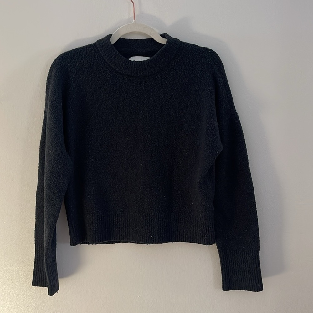 Black soft sweater - Picture 2 of 3